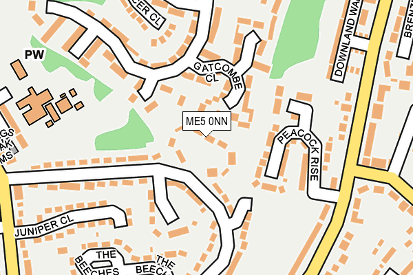 ME5 0NN map - OS OpenMap – Local (Ordnance Survey)
