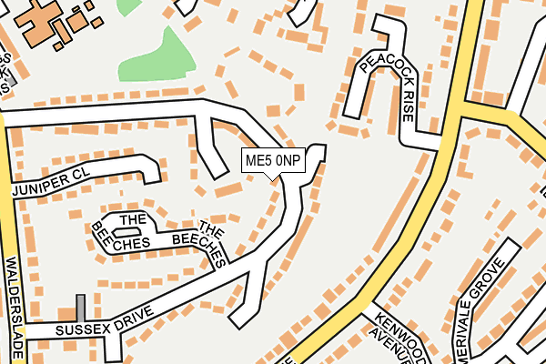 ME5 0NP map - OS OpenMap – Local (Ordnance Survey)