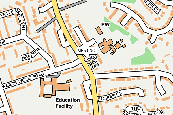 ME5 0NQ map - OS OpenMap – Local (Ordnance Survey)