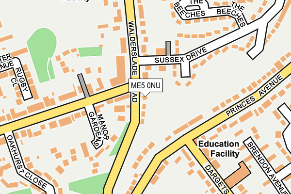 ME5 0NU map - OS OpenMap – Local (Ordnance Survey)