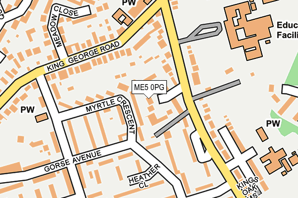 ME5 0PG map - OS OpenMap – Local (Ordnance Survey)