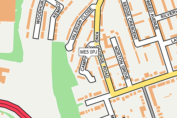 ME5 0PJ map - OS OpenMap – Local (Ordnance Survey)