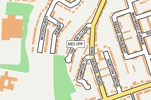 ME5 0PP map - OS OpenMap – Local (Ordnance Survey)