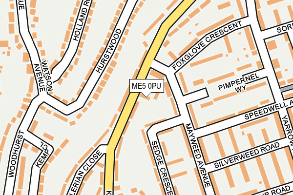 ME5 0PU map - OS OpenMap – Local (Ordnance Survey)
