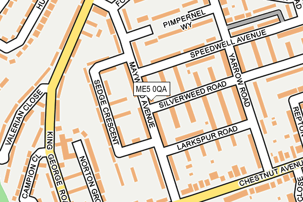 ME5 0QA map - OS OpenMap – Local (Ordnance Survey)