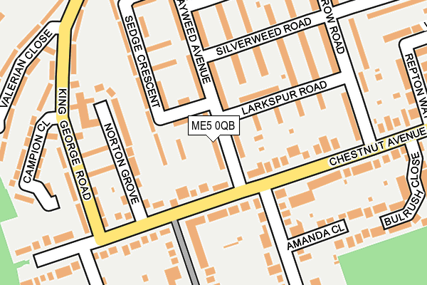 ME5 0QB map - OS OpenMap – Local (Ordnance Survey)