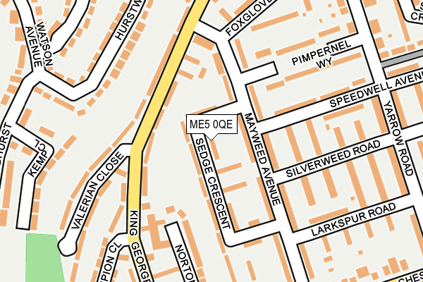 ME5 0QE map - OS OpenMap – Local (Ordnance Survey)