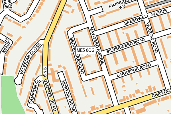 ME5 0QG map - OS OpenMap – Local (Ordnance Survey)