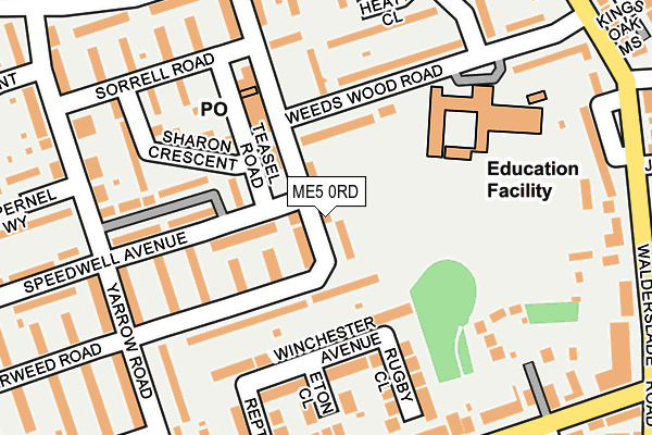 ME5 0RD map - OS OpenMap – Local (Ordnance Survey)