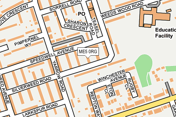 ME5 0RG map - OS OpenMap – Local (Ordnance Survey)