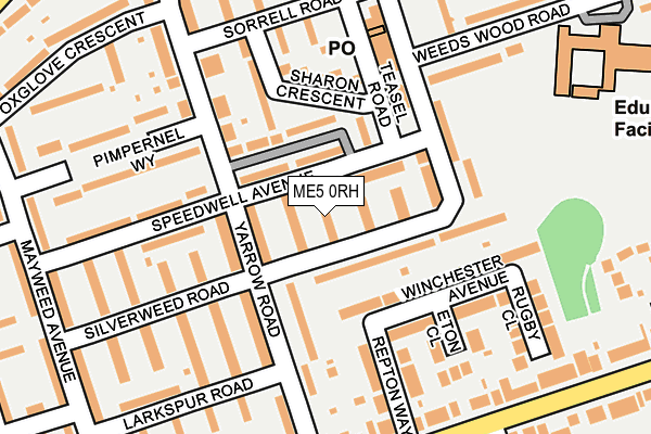 ME5 0RH map - OS OpenMap – Local (Ordnance Survey)