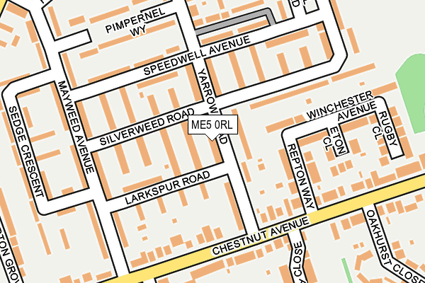 ME5 0RL map - OS OpenMap – Local (Ordnance Survey)