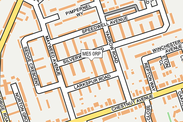 ME5 0RP map - OS OpenMap – Local (Ordnance Survey)