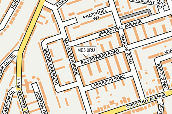ME5 0RU map - OS OpenMap – Local (Ordnance Survey)