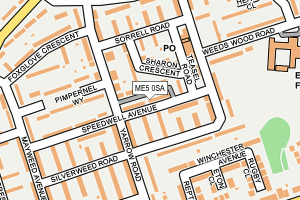 ME5 0SA map - OS OpenMap – Local (Ordnance Survey)