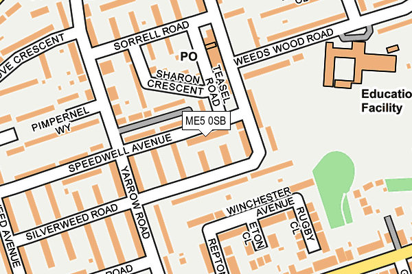 ME5 0SB map - OS OpenMap – Local (Ordnance Survey)