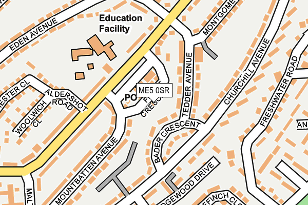 ME5 0SR map - OS OpenMap – Local (Ordnance Survey)