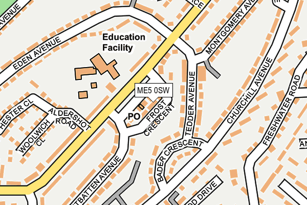 ME5 0SW map - OS OpenMap – Local (Ordnance Survey)