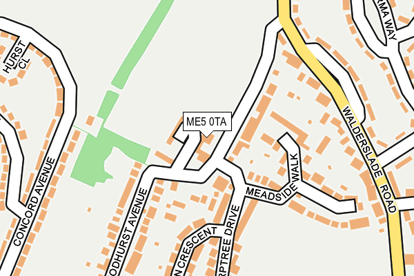 ME5 0TA map - OS OpenMap – Local (Ordnance Survey)