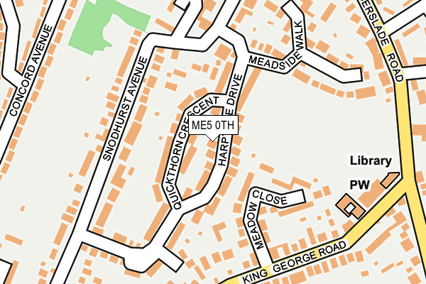 ME5 0TH map - OS OpenMap – Local (Ordnance Survey)