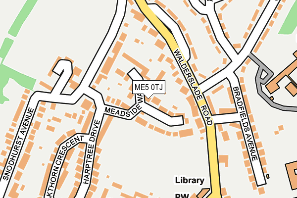 ME5 0TJ map - OS OpenMap – Local (Ordnance Survey)