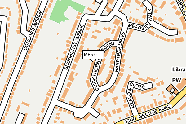 ME5 0TL map - OS OpenMap – Local (Ordnance Survey)