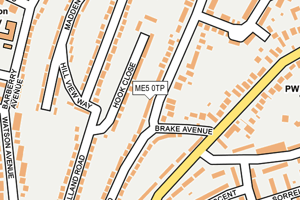 ME5 0TP map - OS OpenMap – Local (Ordnance Survey)