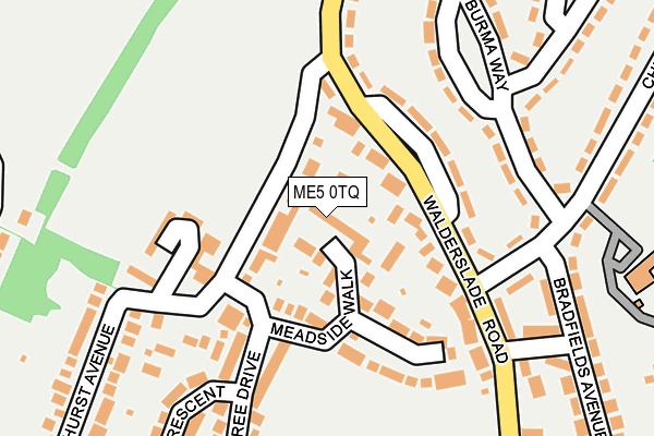 ME5 0TQ map - OS OpenMap – Local (Ordnance Survey)