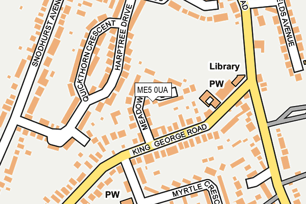 ME5 0UA map - OS OpenMap – Local (Ordnance Survey)
