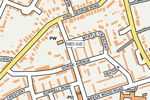 ME5 0UD map - OS OpenMap – Local (Ordnance Survey)