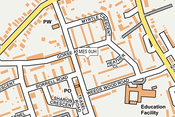 ME5 0UH map - OS OpenMap – Local (Ordnance Survey)