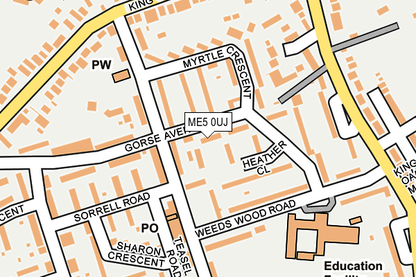 ME5 0UJ map - OS OpenMap – Local (Ordnance Survey)