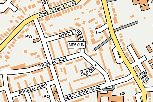 ME5 0UN map - OS OpenMap – Local (Ordnance Survey)