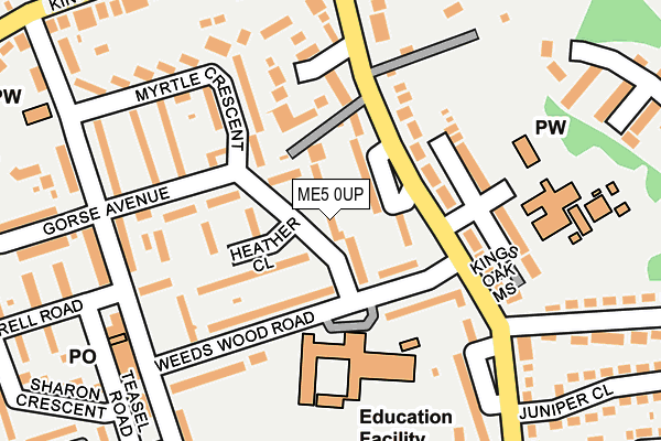 ME5 0UP map - OS OpenMap – Local (Ordnance Survey)