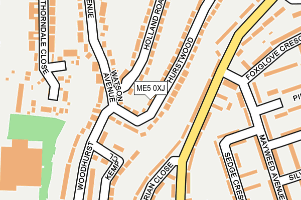 ME5 0XJ map - OS OpenMap – Local (Ordnance Survey)