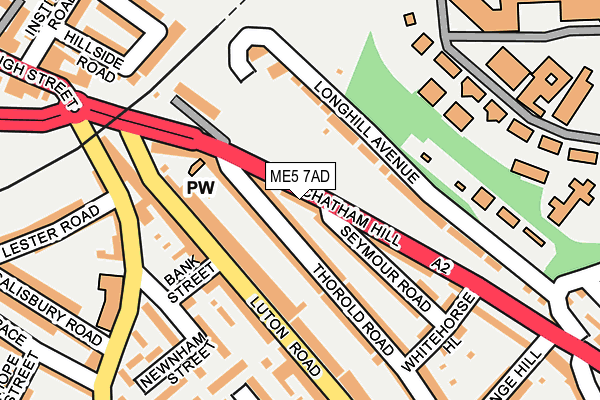 ME5 7AD map - OS OpenMap – Local (Ordnance Survey)