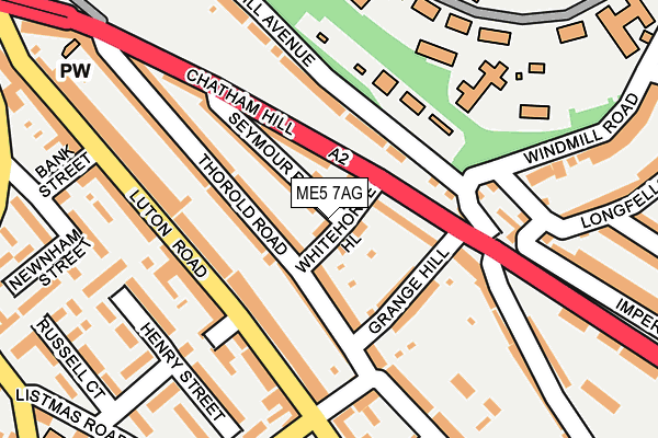 ME5 7AG map - OS OpenMap – Local (Ordnance Survey)