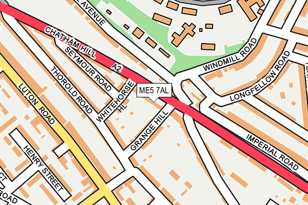 ME5 7AL map - OS OpenMap – Local (Ordnance Survey)