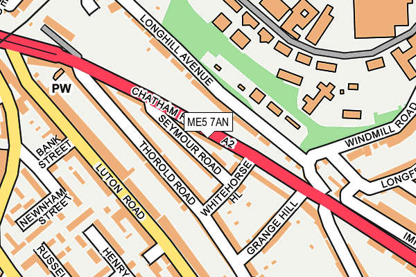 ME5 7AN map - OS OpenMap – Local (Ordnance Survey)