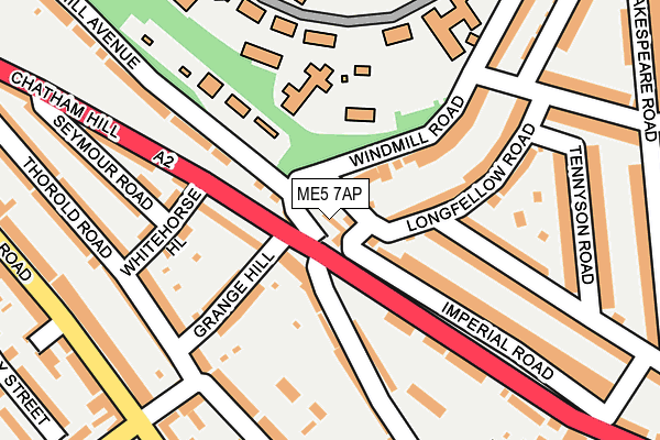 ME5 7AP map - OS OpenMap – Local (Ordnance Survey)