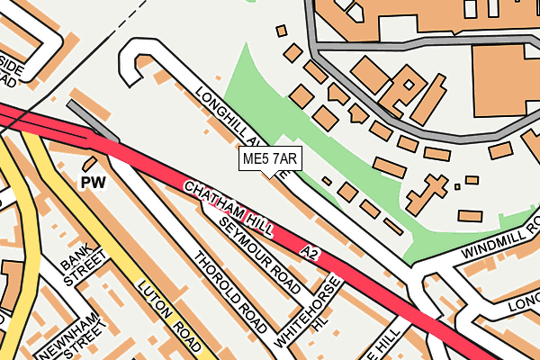 ME5 7AR map - OS OpenMap – Local (Ordnance Survey)