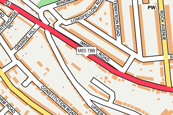 ME5 7BB map - OS OpenMap – Local (Ordnance Survey)