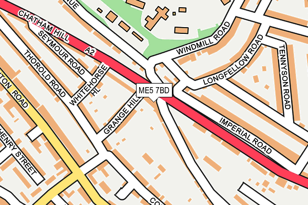 ME5 7BD map - OS OpenMap – Local (Ordnance Survey)