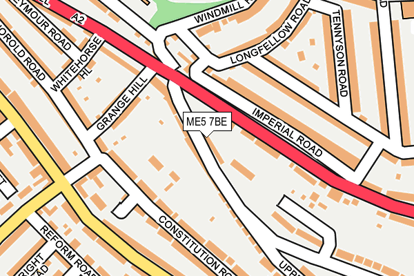 ME5 7BE map - OS OpenMap – Local (Ordnance Survey)