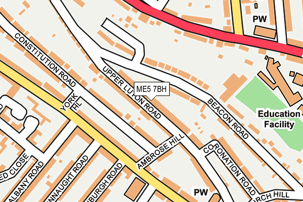 ME5 7BH map - OS OpenMap – Local (Ordnance Survey)