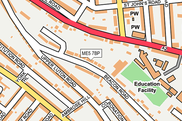 ME5 7BP map - OS OpenMap – Local (Ordnance Survey)