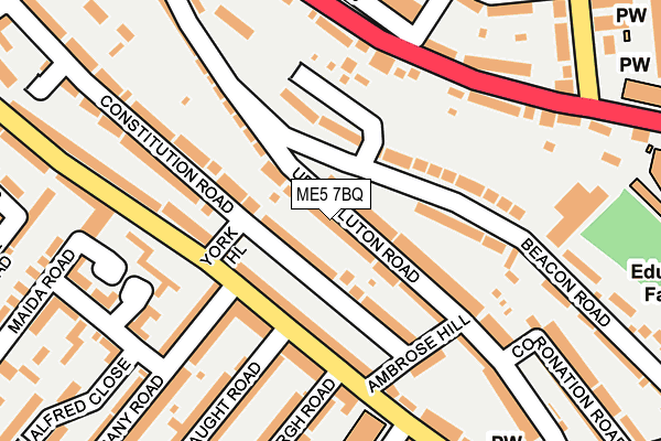 ME5 7BQ map - OS OpenMap – Local (Ordnance Survey)