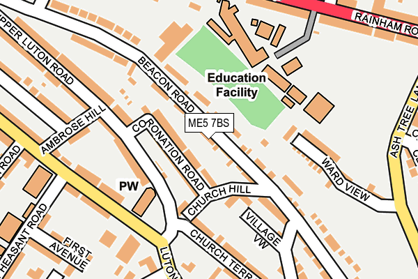 ME5 7BS map - OS OpenMap – Local (Ordnance Survey)