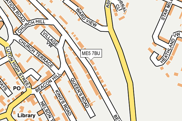 ME5 7BU map - OS OpenMap – Local (Ordnance Survey)