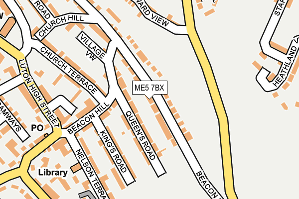 ME5 7BX map - OS OpenMap – Local (Ordnance Survey)